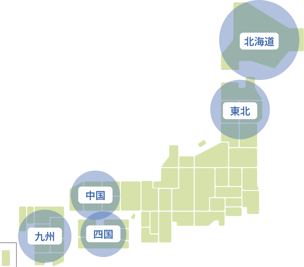 協力会社募集中エリア図